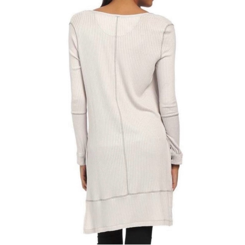 EUC Free People Gwen Henley High Low Ribbed
Tunic Top Size Small - Picture 2 of 11